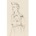 Wlastimil Hofman (1881 Praha - 1970 Szklarska Poręba), Chlapec v uniforme, 1943