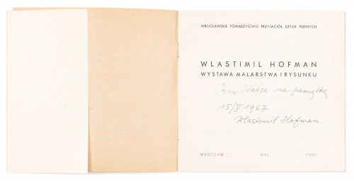 Wlastimil Hofman (1881 Praga - 1970 Szklarska Poręba), Katalog wystawy Wlastimila Hofmana oraz zestaw dwóch fotografii
