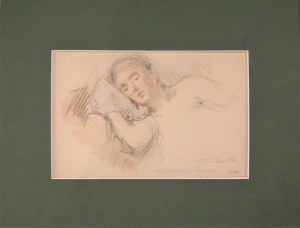 Tadeusz Cieślewski(1870-1956),Portret córki Zofii,1947