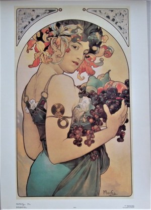 Alfons Mucha(1860-1939) Winogrona