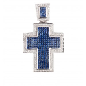 Pendant in the form of a cross, contemporary