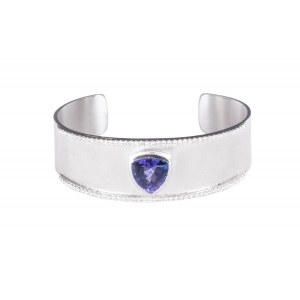 Bracelet with tanzanite and diamonds, contemporary