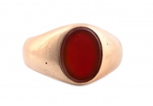 Signet with carnelian, Poland (Warsaw), 1st half of the 20th century.