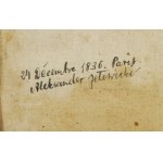 Starý tisk z Mickiewiczovy knihovny s jeho autogramem.