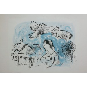Marc Chagall (1887-1985), Wioska (Derri're le Mirroir; no 225, 1977, Mourlot #917)