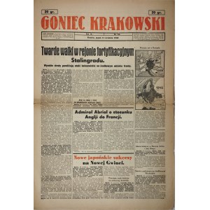 Goniec Krakowski, 1942.9.11, Twarde walki w rejonie fortyfikacyjnym Stalingradu