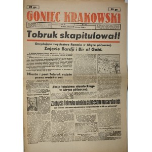 Krakovský kuriér, 1942.6.23, Tobruk kapituloval