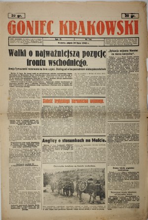 Goniec Krakowski, 1942.7.24, Walki o najważniejszą pozycję frontu wschodniego