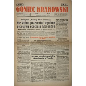 Goniec Krakowski, 1942.11.18, Výsledky ofenzívy generála Alexandra se nesmí přeceňovat.