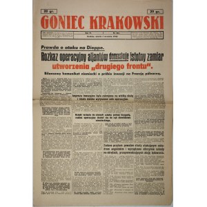 Goniec Krakowski, 1942.9.1, Rozkaz operacyjny aljantów demaskuje istotny zamiar utworzenia drugiego frontu