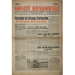 Krakowski Goniec, 1942.9.5, Stalingrad fortification ring does not hold back German attack