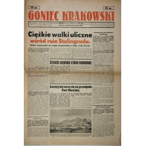 Goniec Krakowski, 1942.9.24, Těžké pouliční boje mezi troskami Stalingradu