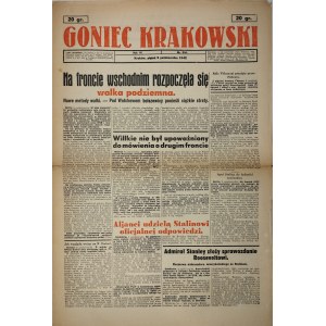 Goniec Krakowski, 1942.10.9, Na východní frontě začal podzemní boj