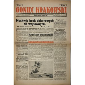 Goniec Krakowski, 1942.11.5, Moskau fehlt es an guten Streitkräften
