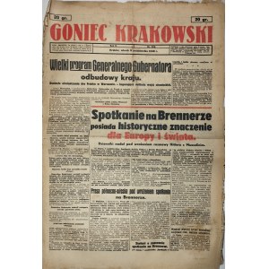 Goniec Krakowski, 1940.10.8, Wielki program Generalnego Gubernatora odbudowy kraju