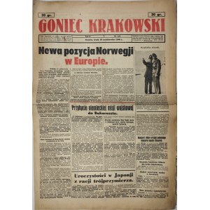 Goniec Krakowski, 1940.10.16, Nowa pozycja Norwegji w Europie