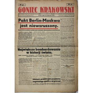 Goniec Krakowski, 1940.10.18, Pakt Berlín-Moskva je neotřesitelný