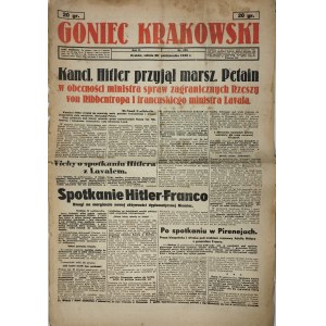Goniec Krakowski, 1940.10.26, Kanc. Hitler przyjął marsz. Petain