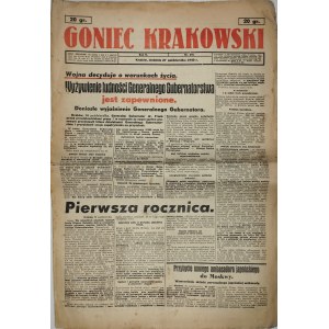 Goniec Krakowski, 1940.10.27, Wyżywienie ludności Generalnego Gubernatorstwa jest zapewnione