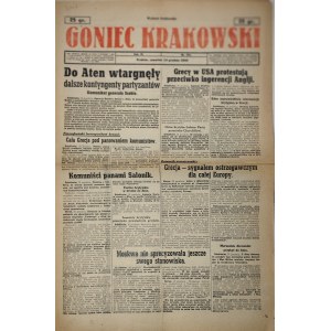 Goniec Krakowski, 1944.12.14, Do Aten wtargneły dalsze kontygenty partyzantów