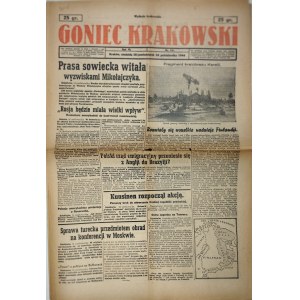 Goniec Krakowski, 1944.10.15/16, Soviet press greeted Mikolajczyk with challenges