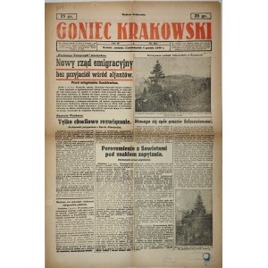 Goniec Krakowski, 1944.12.3/4, New emigration government without friends among allies