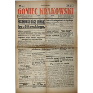 Goniec Krakowski, 1944.11.24, Sosnkowski sa chce vyhnúť Sikorského osudu