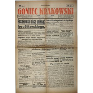 Goniec Krakowski, 1944.11.24, Sosnkowski se chce vyhnout Sikorského osudu