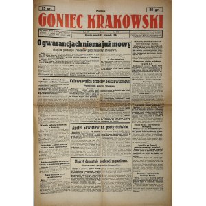 Goniec Krakowski, 1944.11.21, There is no more talk of guarantees. England surrenders Poles to Moscow's orders