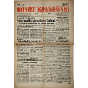 Goniec Krakowski, 1944.11.28, Po Mikołajczykově rezignaci se vyhlídky na dohodu se Sověty zmenšily.