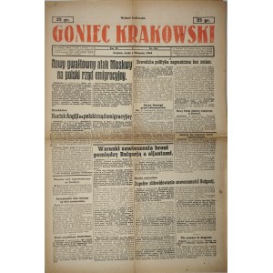 Goniec Krakowski, 1944.11.1, nový násilný útok Moskvy na poľskú exilovú vládu