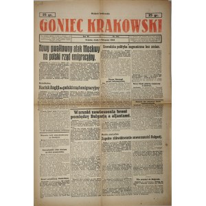 Goniec Krakowski, 1944.11.1, nový násilný útok Moskvy na polskou exilovou vládu