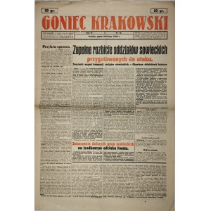 Goniec Krakowski, 1942.2.20, Úplný rozpis sovietskych vojsk pripravených na útok