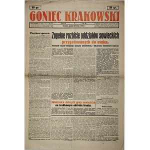 Goniec Krakowski, 1942.2.20, Úplný rozpis sovětských vojsk připravených k útoku