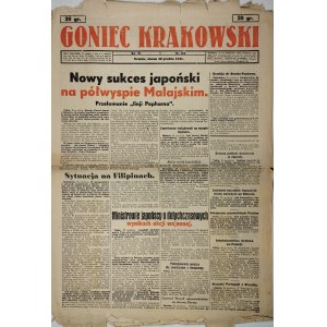 Goniec Krakowski, 1941.12.30, Nowy sukces japoński na półwyspie Malajskim