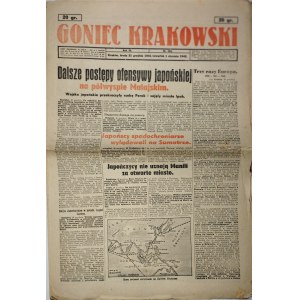 Goniec Krakowski, 1942.1.1, Dalsze postępy ofensywy japońskiej na półwyspie Malajskim