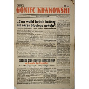 Goniec Krakowski, 1942.3.17, Czas walki będzie krótszy, niż okres błogiegu pokoju