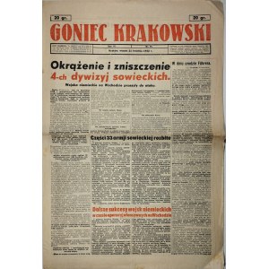 Goniec Krakowski, 1942.4.21, Obkľúčenie a zničenie 4 sovietskych divízií