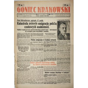 Goniec Krakowski, 1943.7.8, 17 mrtvých na Gibraltaru