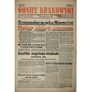 Goniec Krakowski, 1942.8.11, Krasnodar w ręku Niemców, Majkop zdobyty szturmem