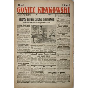 Goniec Krakowski, 1943.10.29, Eröffnung eines Museums für Chopin-Erinnerungsstücke in der Staatsbibliothek in Krakau