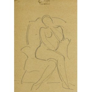 Wojciech WEISS (1875-1950), Akt ženy sediacej na kresle