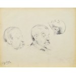 Eugeniusz ZAK (1887-1926), Szkice głów męskich