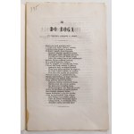 [Große Emigration] Bratkowski Stanisław - Zwei Lieder zur Ehre Gottes. Paris [1861].