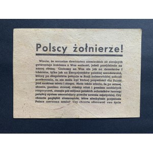 [Ulotka] Polscy żołnierze ! [194?]