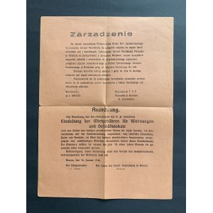[Afisz] Zarządzenie Tymczasowego Zarządu Państwowego w Równem [16.01.1946]
