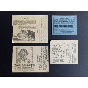 Zestaw 3 paragonów oraz biletu wstępu [1936-1938]
