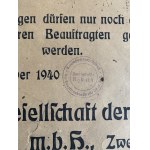 [Tablica] Administracja nieruchomości. Rybnik [1940]