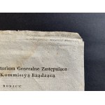Directorium Generalne Zastępujące Kommissyą Rządzącą. Drezno.Warsza. [1807]