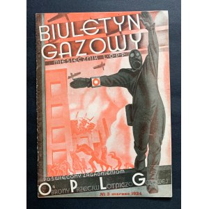 Gas Bulletin [Zeitung]. Monatszeitschrift OPLG.Nr3 März 1934. Warschau.